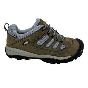 Keen Utility Steel Toe Work Hiking Shoes F2413-11 Tan Gray Womens Size US 8
